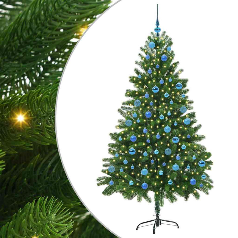 Afbeelding laden in galerijviewer, Vidaxl kerstboom met 300 led met standaard groen 180 cm pe
