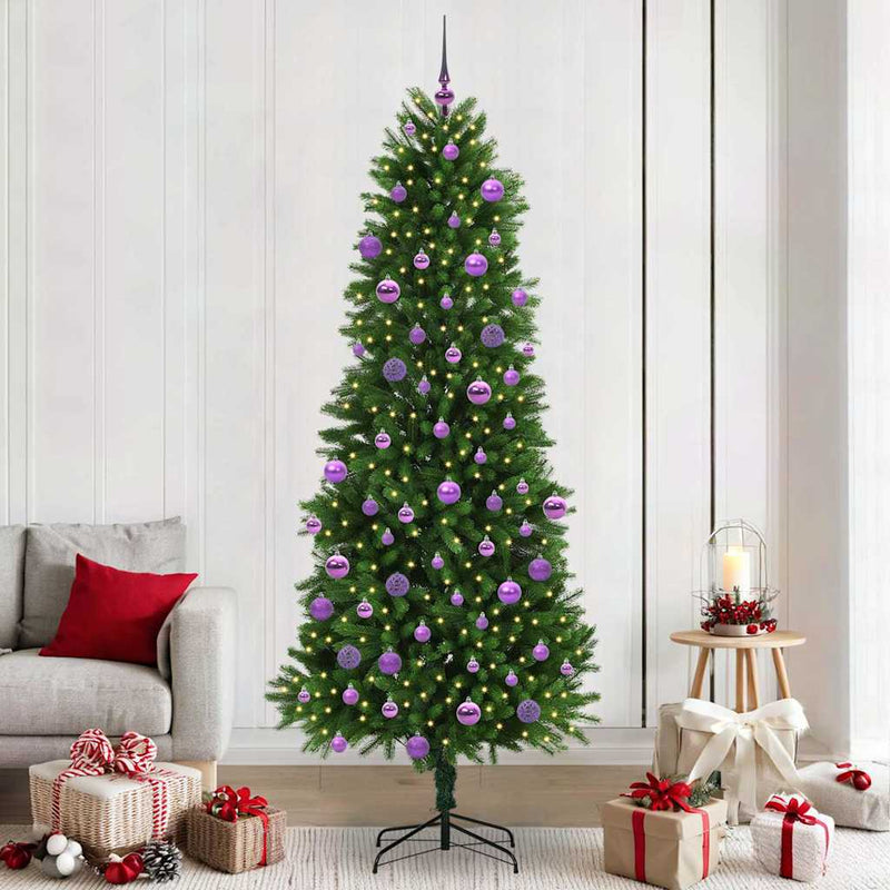 Afbeelding laden in galerijviewer, Vidaxl kerstboom met 300 led met standaard groen 240 cm pe
