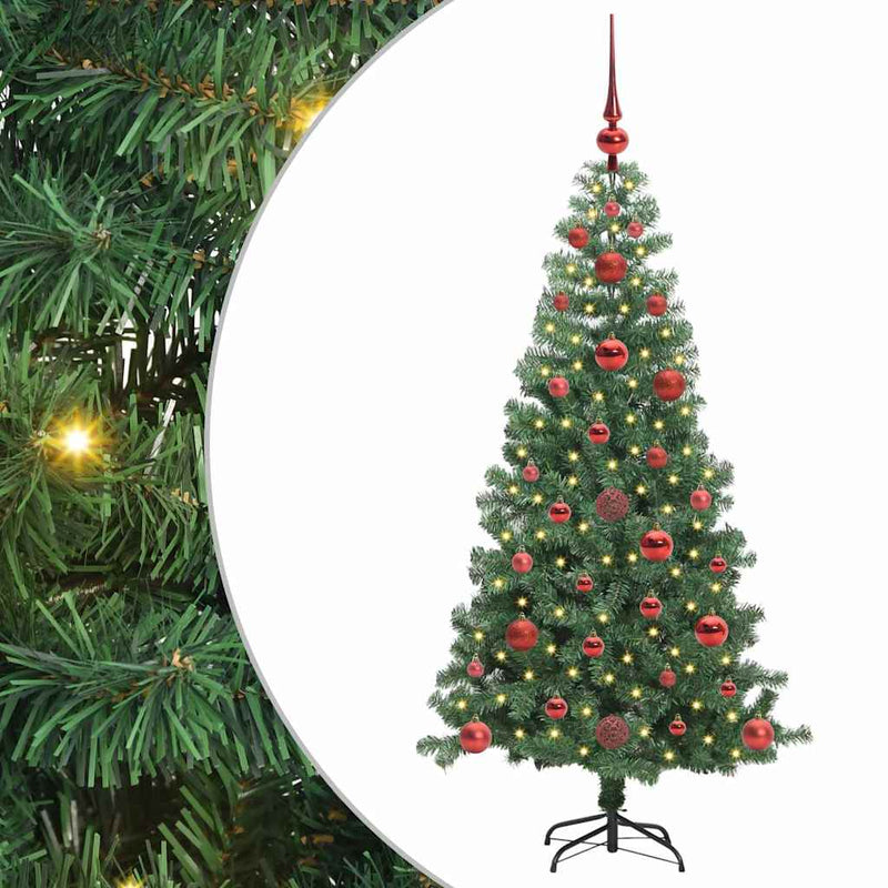 Afbeelding laden in galerijviewer, Vidaxl kerstboom met 150 led met standaard groen 120 cm pvc

