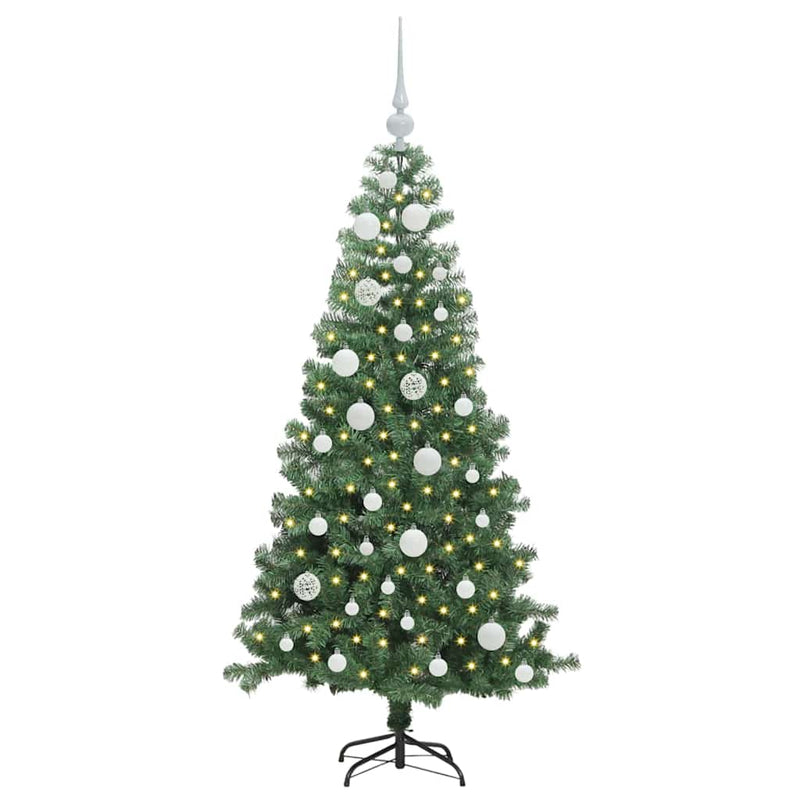 ギャラリービューアに画像をロードする, Vidaxl kerstboom met 150 led met standaard groen 120 cm pvc
