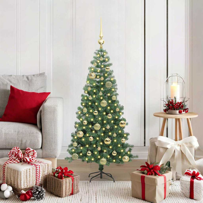 ギャラリービューアに画像をロードする, Vidaxl kerstboom met 150 led met standaard groen 120 cm pvc
