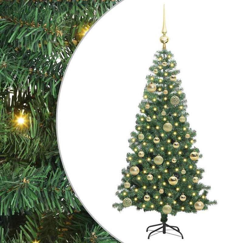 ギャラリービューアに画像をロードする, Vidaxl kerstboom met 150 led met standaard groen 120 cm pvc
