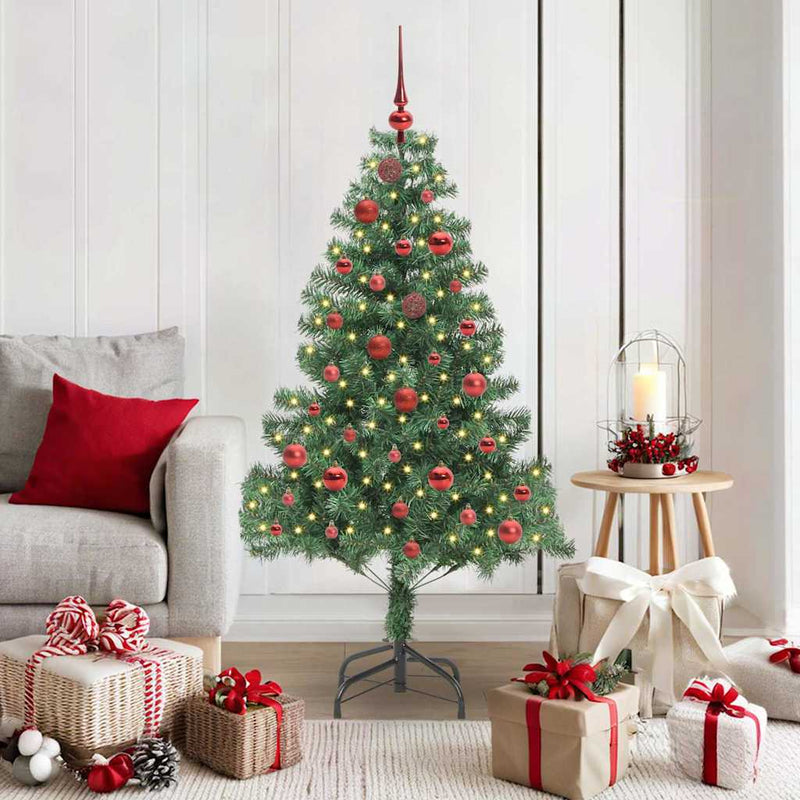ギャラリービューアに画像をロードする, Vidaxl kerstboom met 150 led met standaard groen 150 cm pvc
