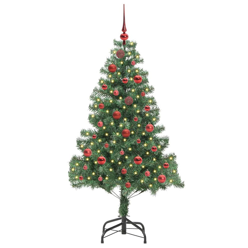 ギャラリービューアに画像をロードする, Vidaxl kerstboom met 150 led met standaard groen 150 cm pvc
