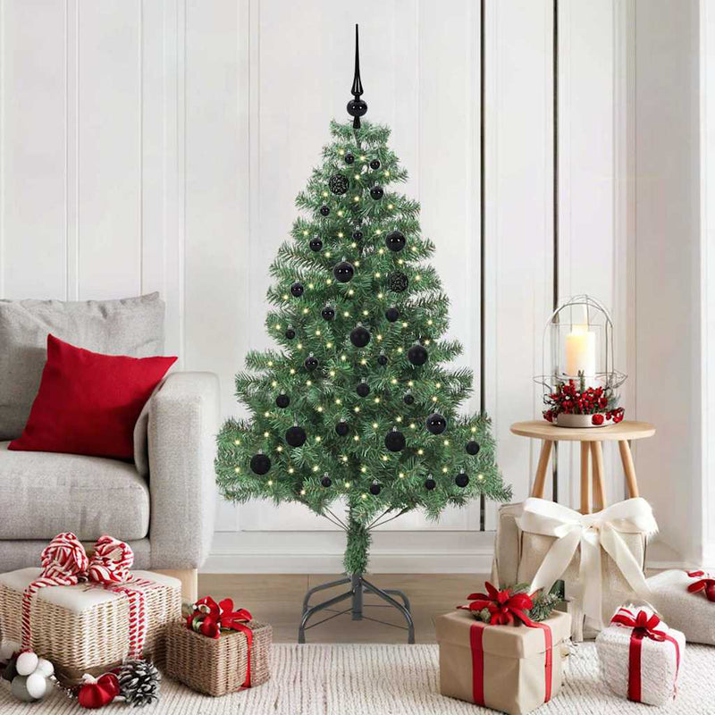ギャラリービューアに画像をロードする, Vidaxl kerstboom met 150 led met standaard groen 150 cm pvc
