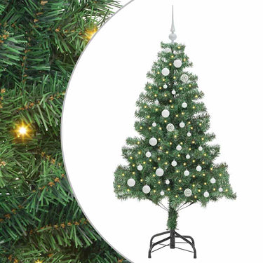 Vidaxl kerstboom met 150 led met standaard groen 150 cm pvc