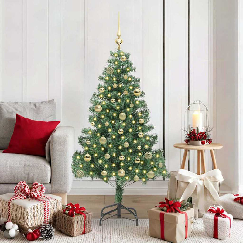 ギャラリービューアに画像をロードする, Vidaxl kerstboom met 150 led met standaard groen 150 cm pvc
