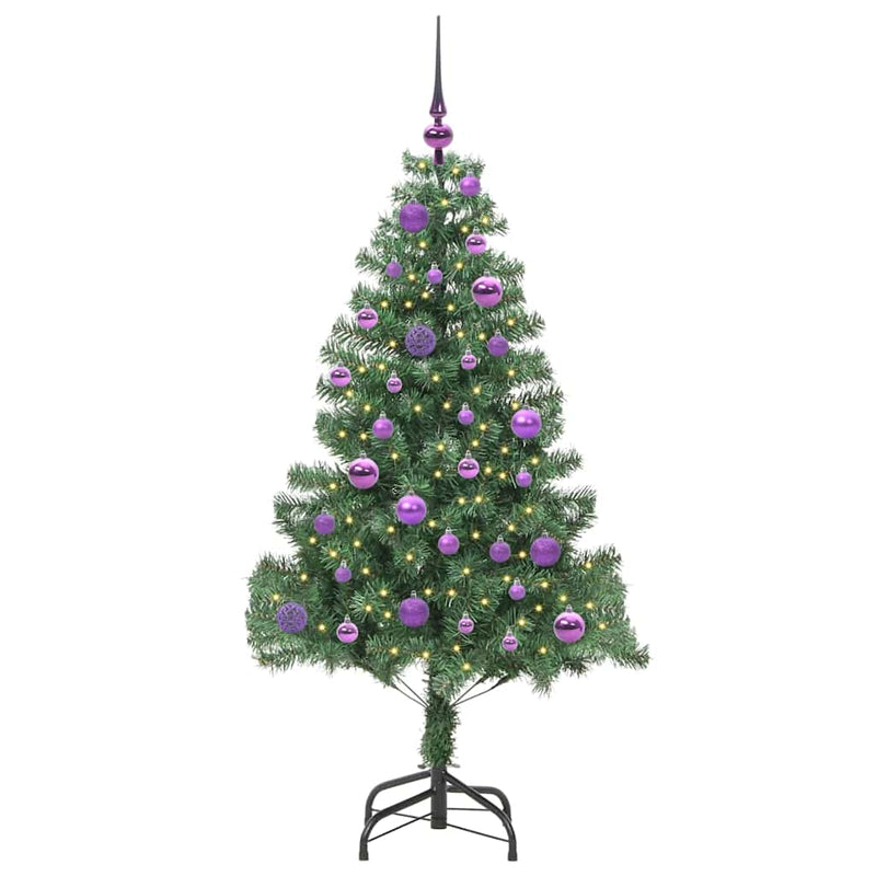ギャラリービューアに画像をロードする, Vidaxl kerstboom met 150 led met standaard groen 150 cm pvc
