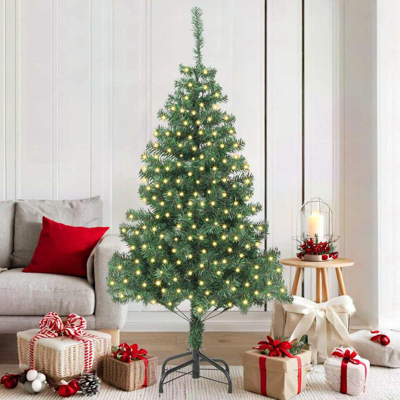 ギャラリービューアに画像をロードする, Vidaxl kerstboom met 300 led met standaard groen 180 cm pvc

