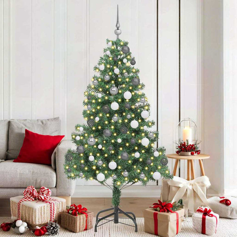 Afbeelding laden in galerijviewer, Vidaxl kerstboom met 300 led met standaard groen 180 cm pvc
