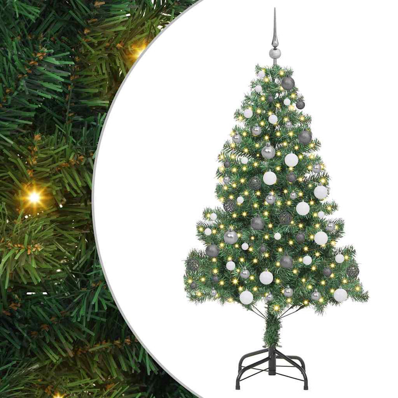 Afbeelding laden in galerijviewer, Vidaxl kerstboom met 300 led met standaard groen 180 cm pvc
