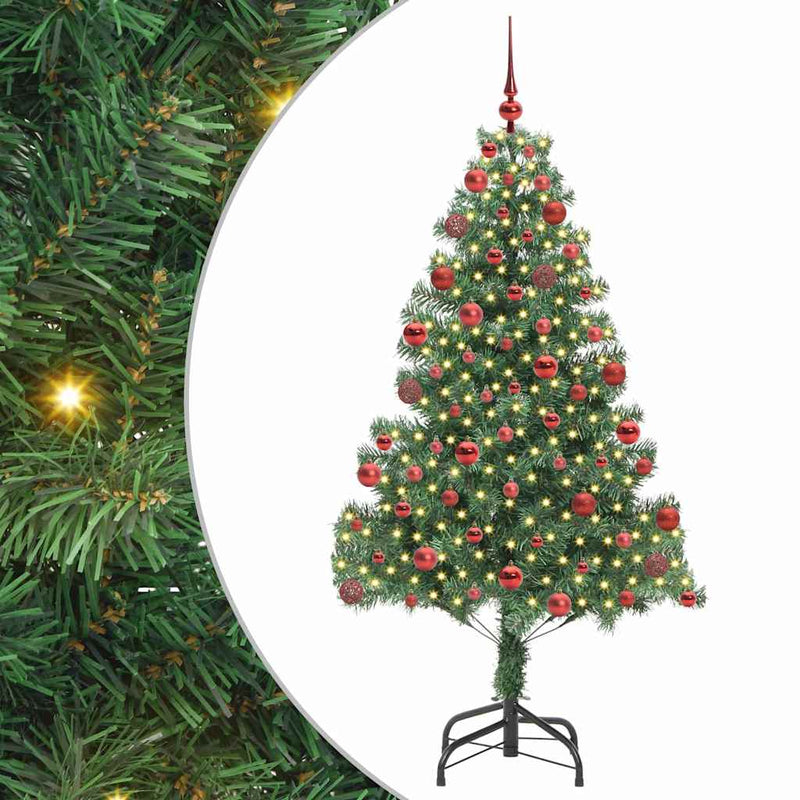 ギャラリービューアに画像をロードする, Vidaxl kerstboom met 300 led met standaard groen 180 cm pvc
