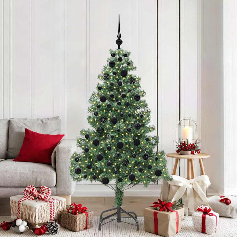 ギャラリービューアに画像をロードする, Vidaxl kerstboom met 300 led met standaard groen 180 cm pvc
