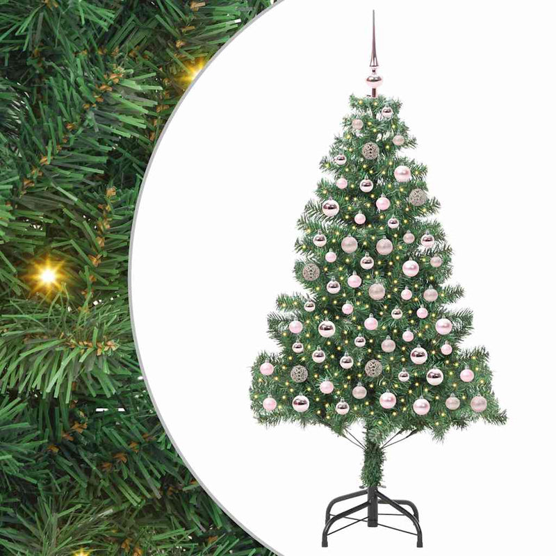 ギャラリービューアに画像をロードする, Vidaxl kerstboom met 300 led met standaard groen 180 cm pvc
