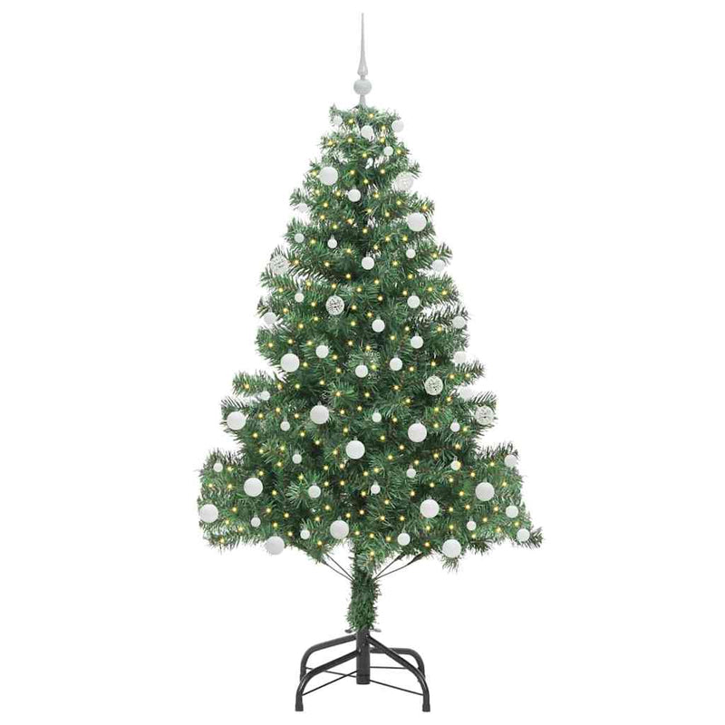ギャラリービューアに画像をロードする, Vidaxl kerstboom met 300 led met standaard groen 180 cm pvc
