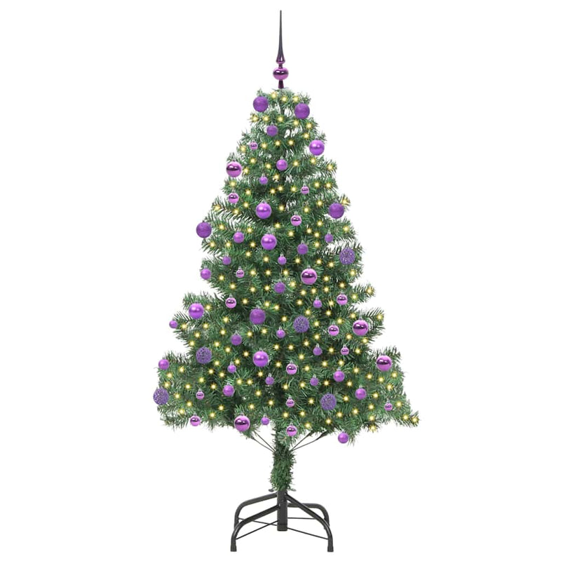 ギャラリービューアに画像をロードする, Vidaxl kerstboom met 300 led met standaard groen 180 cm pvc
