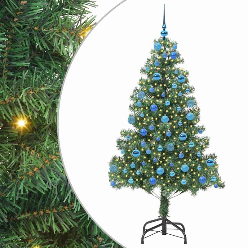 ギャラリービューアに画像をロードする, Vidaxl kerstboom met 300 led met standaard groen 180 cm pvc

