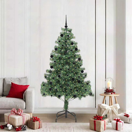 Vidaxl kerstboom met 300 led met standaard groen 210 cm pvc