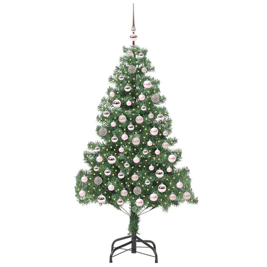 Vidaxl kerstboom met 300 led met standaard groen 210 cm pvc