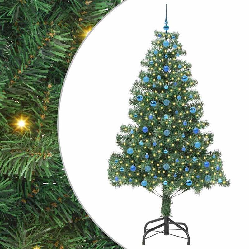 ギャラリービューアに画像をロードする, Vidaxl kerstboom met 300 led met standaard groen 210 cm pvc
