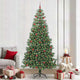 Vidaxl kerstboom met 300 led met standaard groen 240 cm pvc