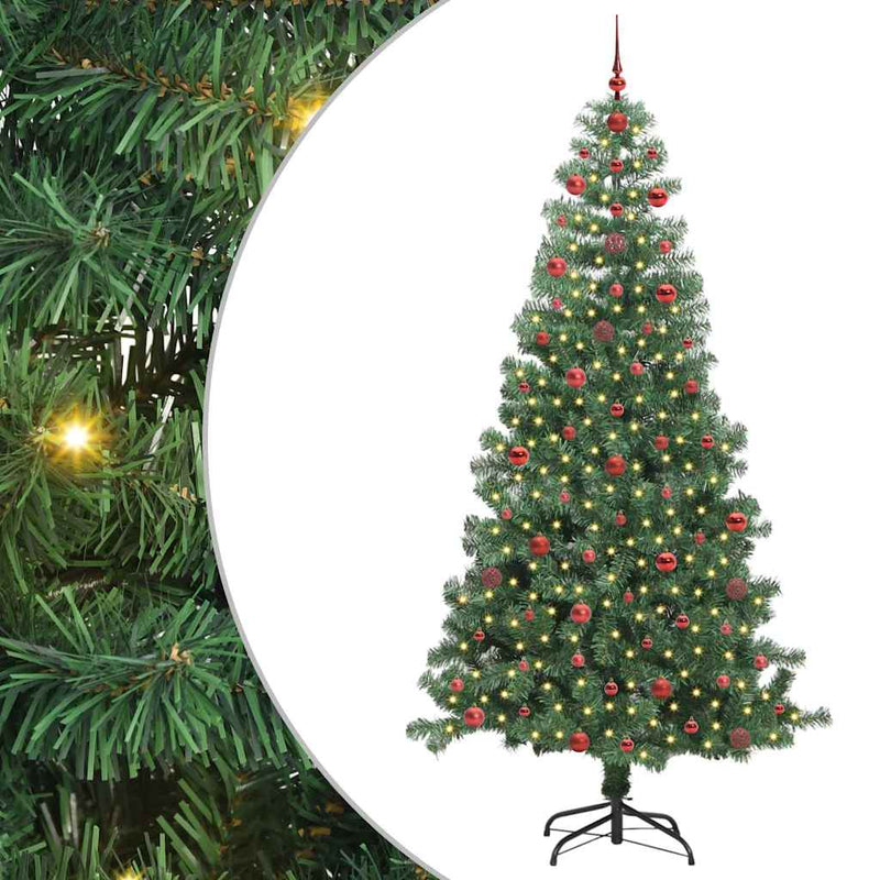 ギャラリービューアに画像をロードする, Vidaxl kerstboom met 300 led met standaard groen 240 cm pvc
