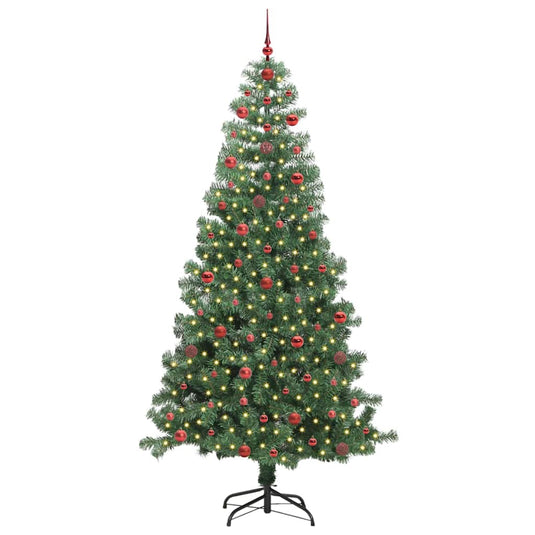 Vidaxl kerstboom met 300 led met standaard groen 240 cm pvc