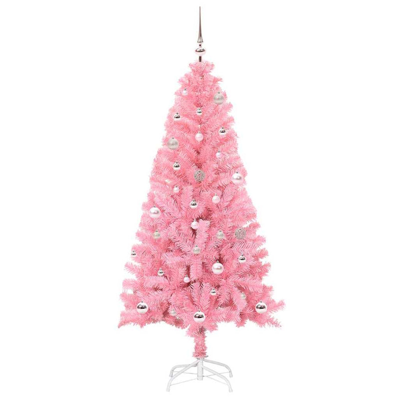ギャラリービューアに画像をロードする, Vidaxl kerstboom met 150 led met standaard roze 150 cm pvc
