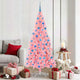 Vidaxl kerstboom met 300 led met standaard roze 180 cm pvc