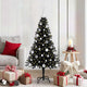 Vidaxl kerstboom met 150 led met standaard zwart 150 cm pvc