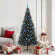 Vidaxl kerstboom met 300 led met standaard zwart 180 cm pvc