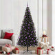 Vidaxl kerstboom met 300 led met standaard zwart 210 cm pvc