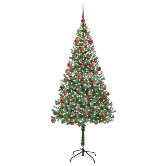 Vidaxl kunstkerstboom met 300 led groen 180 cm pvc en staal