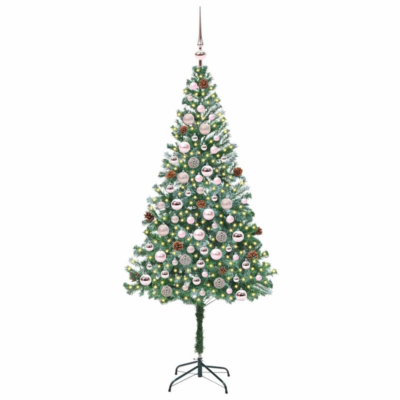 ギャラリービューアに画像をロードする, Vidaxl kunstkerstboom met 300 led groen 180 cm pvc en staal
