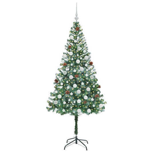 Vidaxl kunstkerstboom met 300 led groen 180 cm pvc en staal