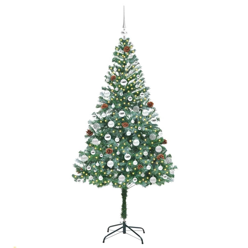 ギャラリービューアに画像をロードする, Vidaxl kunstkerstboom met 300 led groen 180 cm pvc en staal
