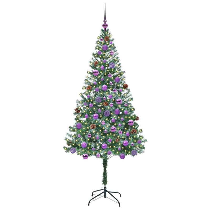 ギャラリービューアに画像をロードする, Vidaxl kunstkerstboom met 300 led groen 180 cm pvc en staal
