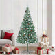 Vidaxl kunstkerstboom met 300 led groen 210 cm pvc en staal