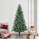 Vidaxl kunstmatig voorverlicht kerstboom groen 240 cm pvc en metaal