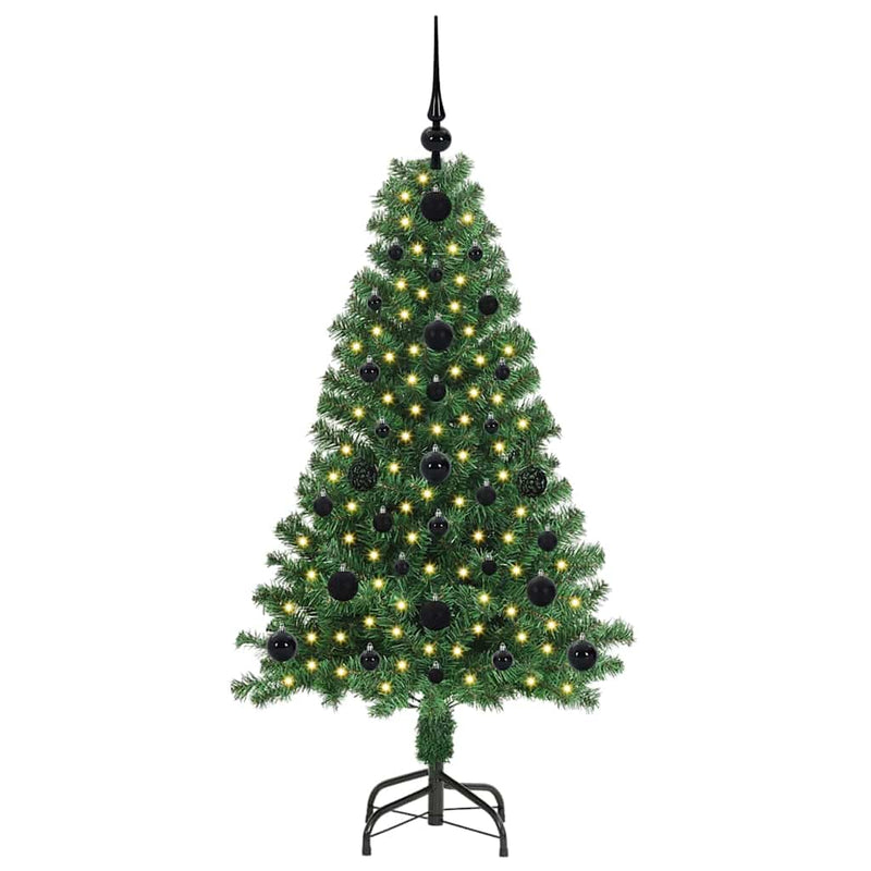 Afbeelding laden in galerijviewer, Vidaxl kunstkerstboom groen 120 cm pvc en staal en kunststof
