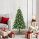 Vidaxl kunstkerstboom groen 120 cm pvc en staal en kunststof