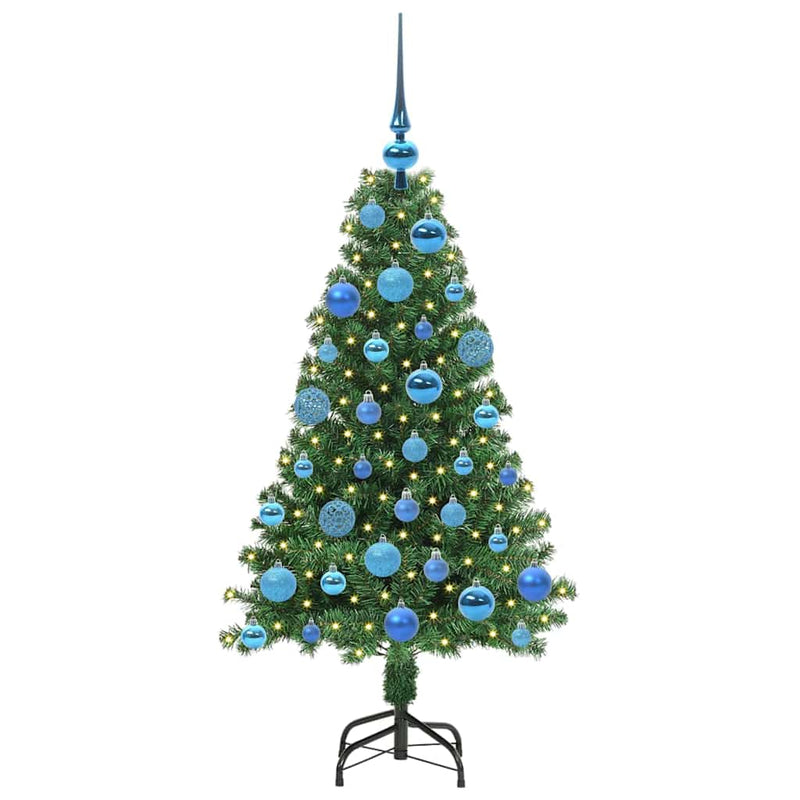 Afbeelding laden in galerijviewer, Vidaxl kunstkerstboom groen 120 cm pvc en staal en kunststof
