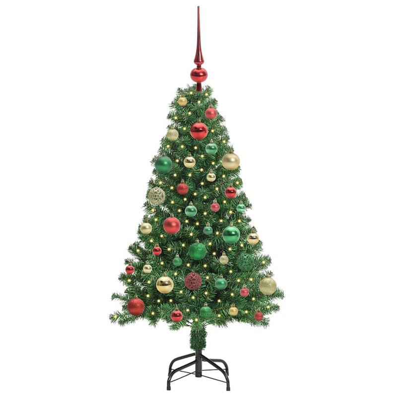 Afbeelding laden in galerijviewer, Vidaxl kunstkerstboom groen 120 cm pvc en staal en kunststof
