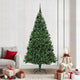 Vidaxl kunstkerstboom groen 210 cm pvc en staal en kunststof