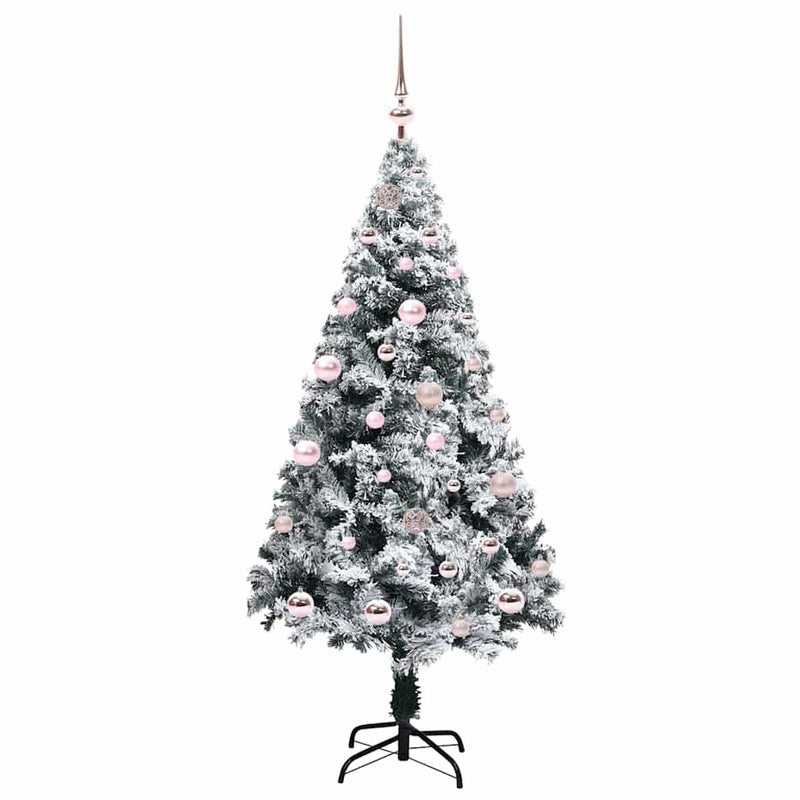 ギャラリービューアに画像をロードする, Vidaxl kunstkerstboom met 150 led wit 150 cm pvc en staal en kunststof
