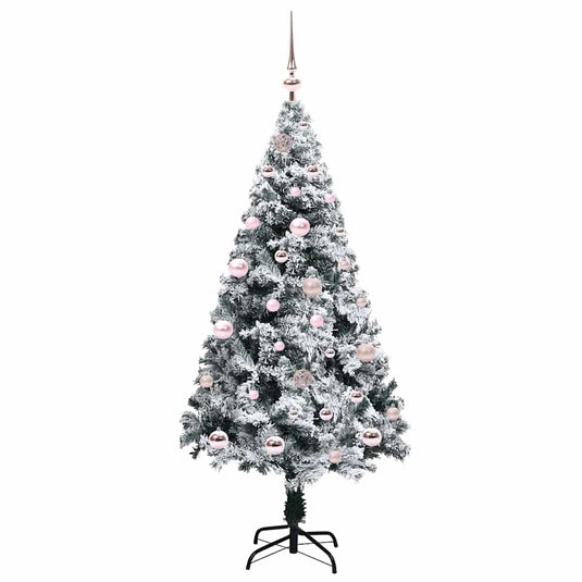 Vidaxl kunstkerstboom met 150 led wit 150 cm pvc en staal en kunststof