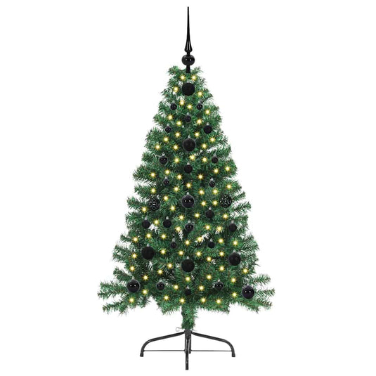 Vidaxl kunstmatig voorverlicht kerstboom met 150 led groen 120 cm pvc