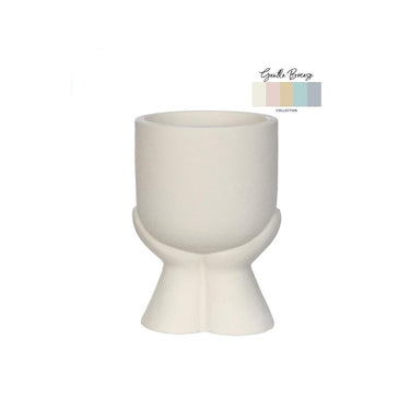 Ideas 4 seasons daydream bloempot 10,5x10,5xh15cm crã¨me