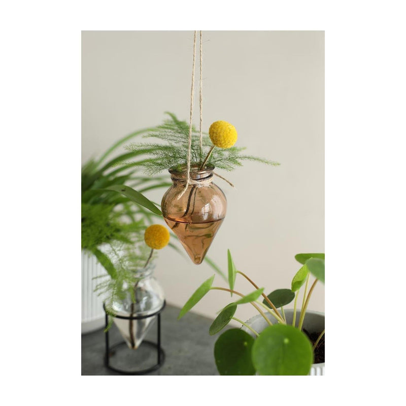 ギャラリービューアに画像をロードする, Ideas 4 seasons bloemenvaas breeze hangend ã˜6xh31cm amber

