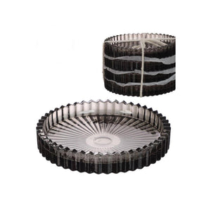 Ideas 4 seasons glazen schaaltjes kate ø10xh6,5cm rookgrijs set 4